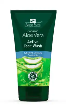 De Online Drogist Aloe pura aloe vera face wash 150ml aanbieding