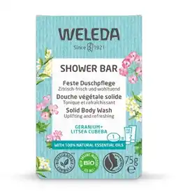 De Online Drogist Weleda shower bar geranium + litsea cubeba 75gr aanbieding