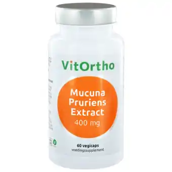 De Online Drogist Vitortho mucuna pruriens extract 400mg 60vcp aanbieding