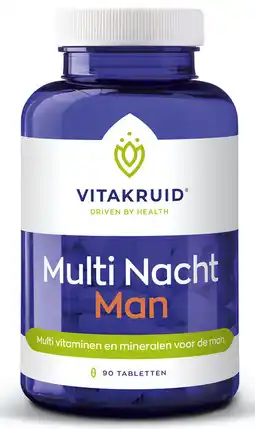 De Online Drogist Vitakruid multi nacht man tabletten 90tb aanbieding