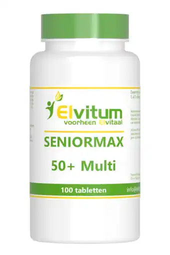 De Online Drogist Elvitum senior max 50+ multi tabletten 100tb aanbieding