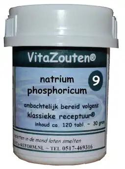 De Online Drogist Vita reform van der snoek vita reform vitazouten nr. 9 natrium phosphoricum 120tb aanbieding