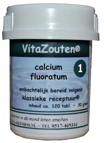 De Online Drogist Vita reform van der snoek vita reform vitazouten nr. 1 calcium fuoratum 120tb aanbieding