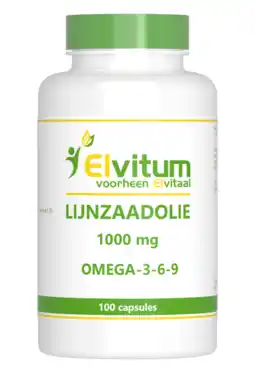 De Online Drogist Elvitum lijnzaadolie 1000mg capsules 100cp aanbieding