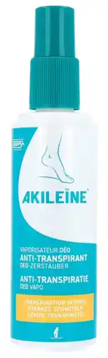 De Online Drogist Akileine voeten anti-transpiratie spray hevige transpiratie 100ml aanbieding