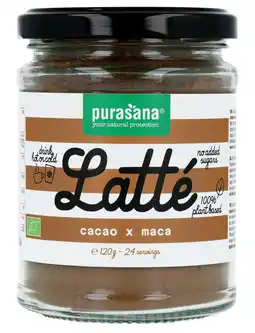 De Online Drogist Purasana latté cacao & maca 120gr aanbieding