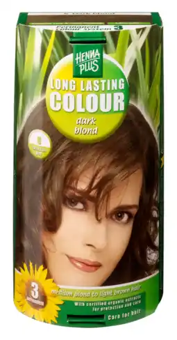 De Online Drogist Hennaplus long lasting colour 6 dark blond 100ml aanbieding