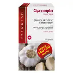 De Online Drogist Fytostar giga-complex knoflook capsules 160cp aanbieding