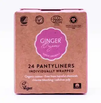 De Online Drogist Ginger organic inlegkruisjes 24st aanbieding