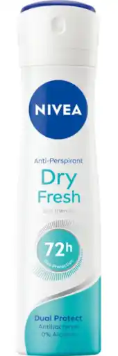 De Online Drogist Nivea dry fresh deodorant spray 150ml aanbieding