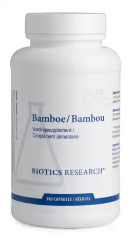 De Online Drogist Biotics bamboe capsules 180cp aanbieding