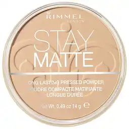 De Online Drogist Rimmel london poeder stay matte 003 peach glow 14gr aanbieding