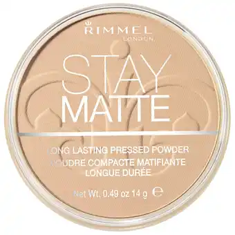 De Online Drogist Rimmel london poeder stay matte 003 peach glow 14gr aanbieding