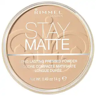 De Online Drogist Rimmel london poeder stay matte 003 peach glow 14gr aanbieding