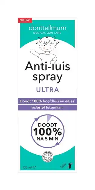 De Online Drogist Donttellmum anti-luis spray ultra 120ml aanbieding