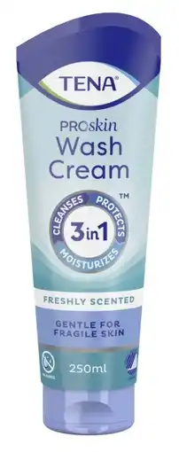 De Online Drogist Tena proskin wash cream 250ml aanbieding