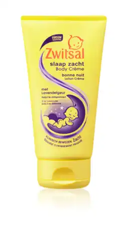 De Online Drogist Zwitsal slaap zacht bodycreme lavendel 150ml aanbieding