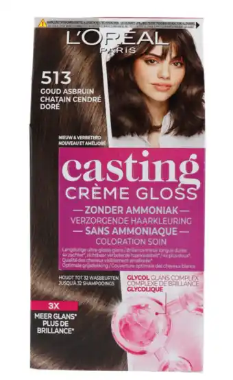 De Online Drogist L'oréal paris casting crème gloss 513 iced truffle 180ml aanbieding