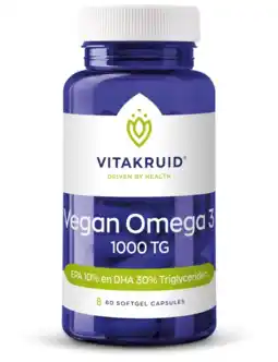 De Online Drogist Vitakruid vegan omega 3 triglyceride capsules 90sg aanbieding