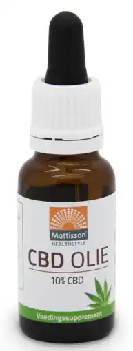 De Online Drogist Mattisson healthstyle cbd olie 10% cbd 20ml aanbieding