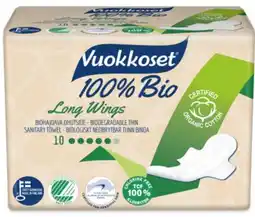 De Online Drogist Vuokkoset maandverband long wings bio 10st aanbieding