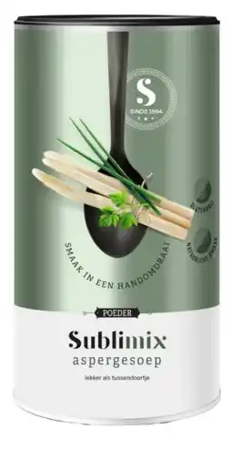 De Online Drogist Sublimix aspergeroomsoep glutenvrij 210gr aanbieding