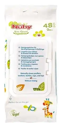 De Online Drogist Nuby reinigingsdoekjes 48st aanbieding