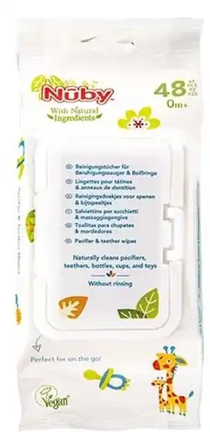 De Online Drogist Nuby reinigingsdoekjes 48st aanbieding