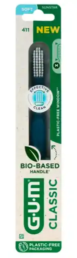 De Online Drogist Gum classic tandenborstel softgrote kop (411) 1st aanbieding