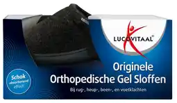 De Online Drogist Lucovitaal originele orthopedische gel sloffen 44-45 zwart 1pr aanbieding