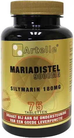 De Online Drogist Artelle mariadistel 9000mg tabletten 75tb aanbieding