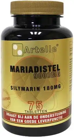 De Online Drogist Artelle mariadistel 9000mg tabletten 75tb aanbieding