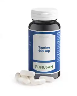 De Online Drogist Bonusan taurine 600mg capsules 60cp aanbieding