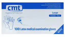 De Online Drogist Cmt handschoenen latex poedervrij naturel 100st aanbieding