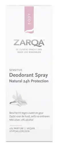 De Online Drogist Zarqa deodorant spray sensitive 50ml aanbieding