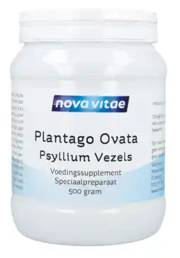 De Online Drogist Nova vitae plantago ovata psyllium vezels 500gr aanbieding