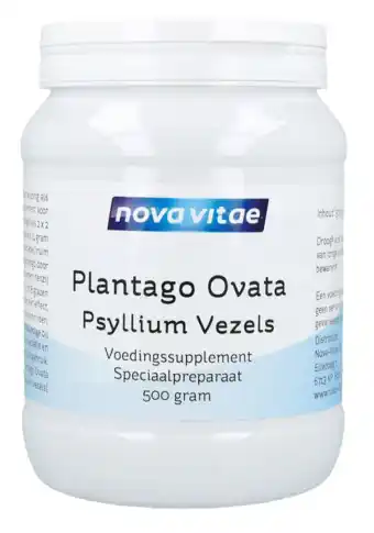 De Online Drogist Nova vitae plantago ovata psyllium vezels 500gr aanbieding