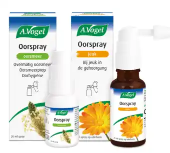 De Online Drogist A.vogel oorspray oorsmeer 20ml + oorspray jeuk 20ml combiverpakking 2st aanbieding