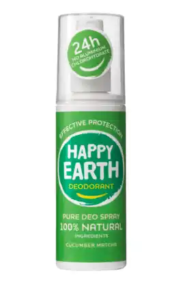 De Online Drogist Happy earth happy earth 100% natuurlijke deo spray cucumber matcha 100ml aanbieding