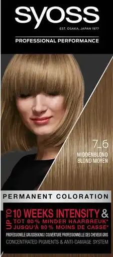 De Online Drogist Syoss color salonplex 7-6 middenblond 1st aanbieding