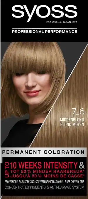 De Online Drogist Syoss color salonplex 7-6 middenblond 1st aanbieding