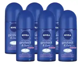 De Online Drogist Nivea protect & care roll-on voordeelverpakking 6x50ml aanbieding