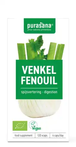 De Online Drogist Purasana venkel capsules 120cp aanbieding