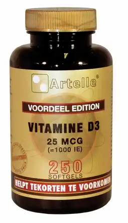 De Online Drogist Artelle vitamine d3 25mcg 250st aanbieding