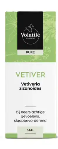 De Online Drogist Volatile vetiver india (vetivera zizanoides) 5ml aanbieding