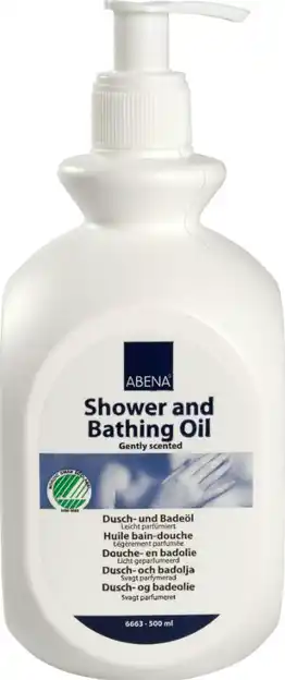De Online Drogist Abena douche- en badolie 500ml aanbieding