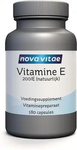 De Online Drogist Nova vitae vitamine e 200iu capsules 180cp aanbieding