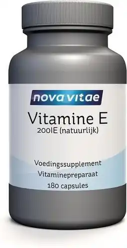 De Online Drogist Nova vitae vitamine e 200iu capsules 180cp aanbieding