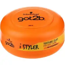 De Online Drogist Schwarzkopf got2b istyler texture clay 75ml aanbieding