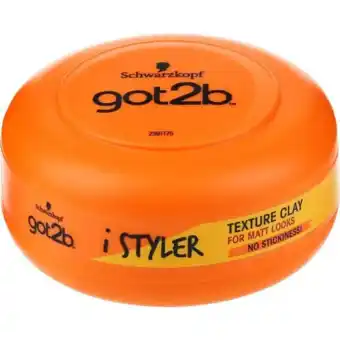 De Online Drogist Schwarzkopf got2b istyler texture clay 75ml aanbieding